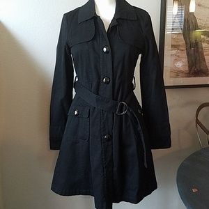 Tulle cotton trench coat sz M